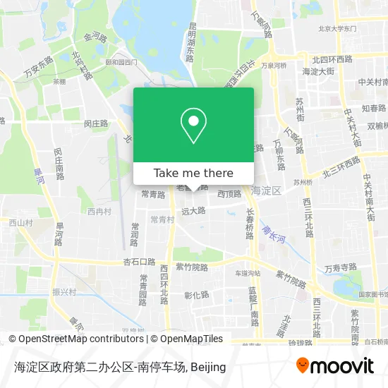 海淀区政府第二办公区-南停车场 map
