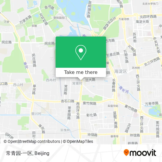 常青园-一区 map