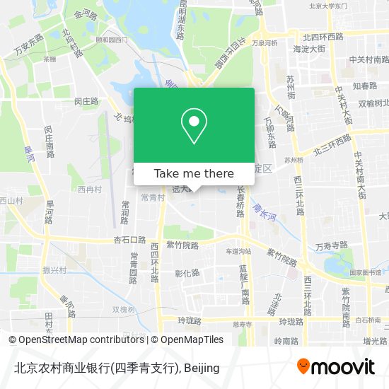 北京农村商业银行(四季青支行) map