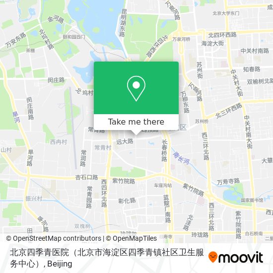 北京四季青医院（北京市海淀区四季青镇社区卫生服务中心） map