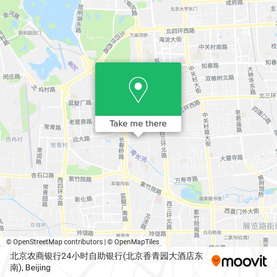 北京农商银行24小时自助银行(北京香青园大酒店东南) map