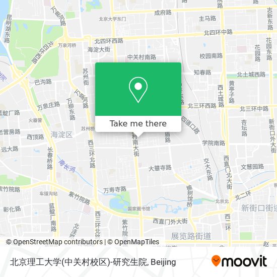 北京理工大学(中关村校区)-研究生院 map