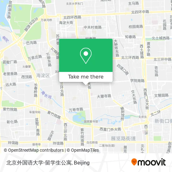 北京外国语大学-留学生公寓 map