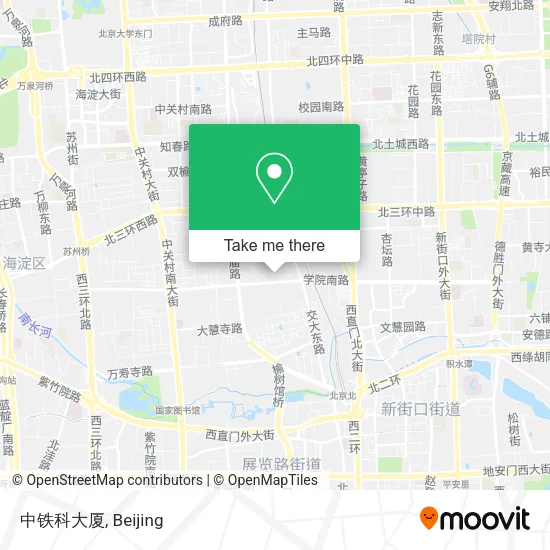 中铁科大厦 map