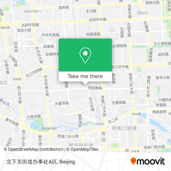 北下关街道办事处A区 map