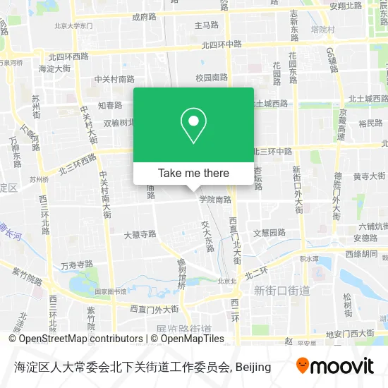 海淀区人大常委会北下关街道工作委员会 map