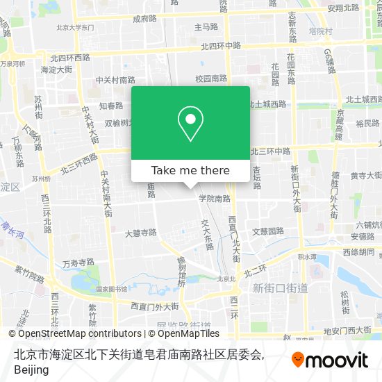 北京市海淀区北下关街道皂君庙南路社区居委会 map