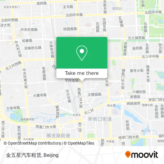 金五星汽车租赁 map