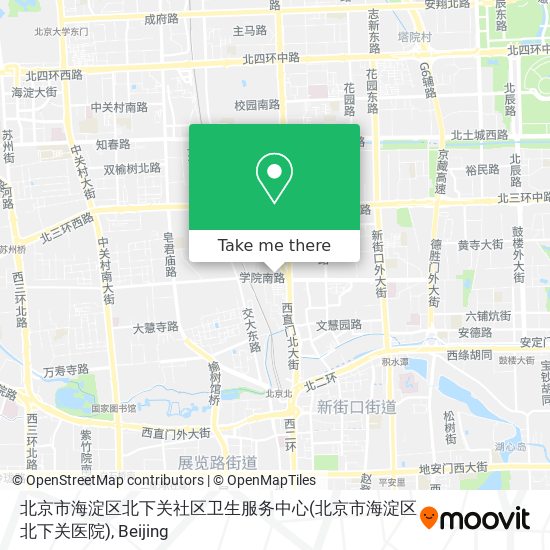 北京市海淀区北下关社区卫生服务中心(北京市海淀区北下关医院) map