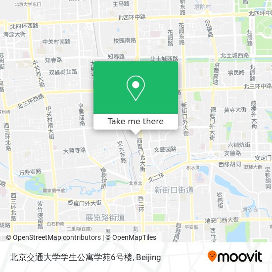 北京交通大学学生公寓学苑6号楼 map