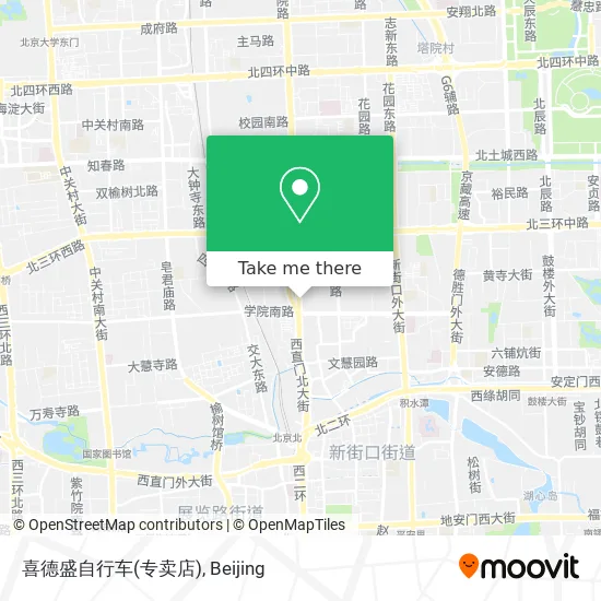 喜德盛自行车(专卖店) map