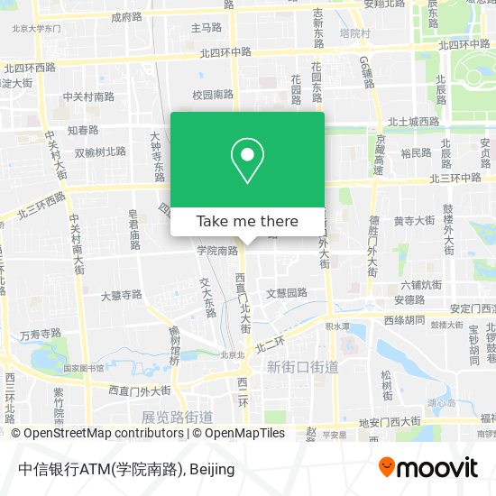 中信银行ATM(学院南路) map