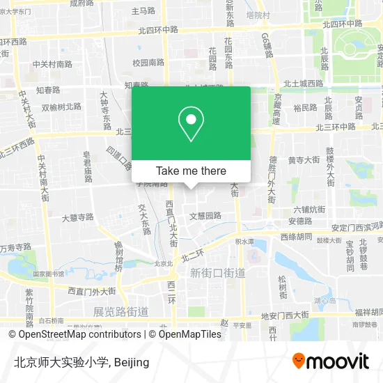 北京师大实验小学 map