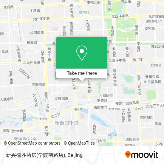 新兴德胜药房(学院南路店) map