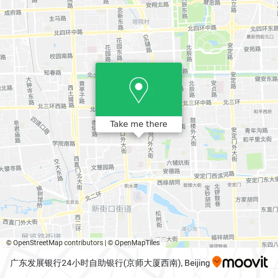 广东发展银行24小时自助银行(京师大厦西南) map