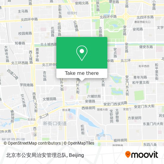 北京市公安局治安管理总队 map