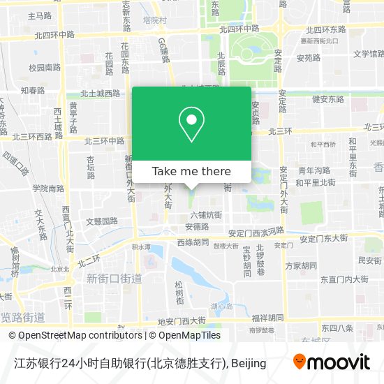 江苏银行24小时自助银行(北京德胜支行) map