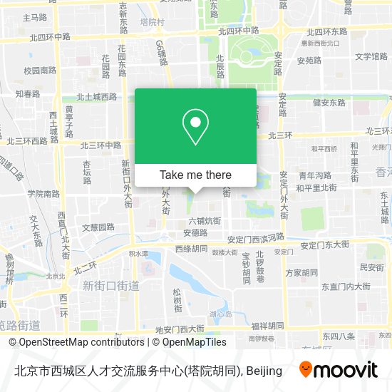 北京市西城区人才交流服务中心(塔院胡同) map