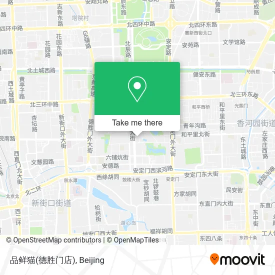 品鲜猫(德胜门店) map