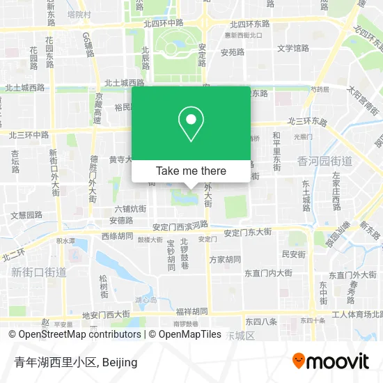 青年湖西里小区 map