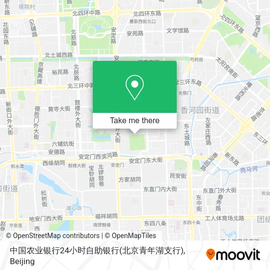 中国农业银行24小时自助银行(北京青年湖支行) map