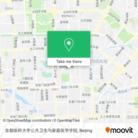 首都医科大学公共卫生与家庭医学学院 map