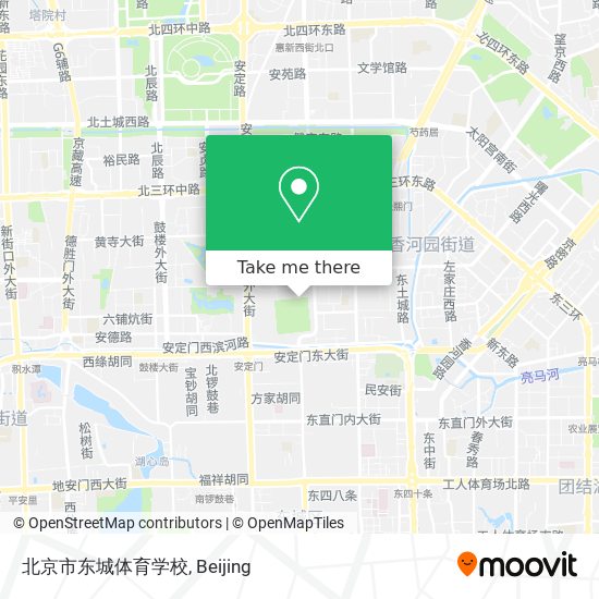 北京市东城体育学校 map