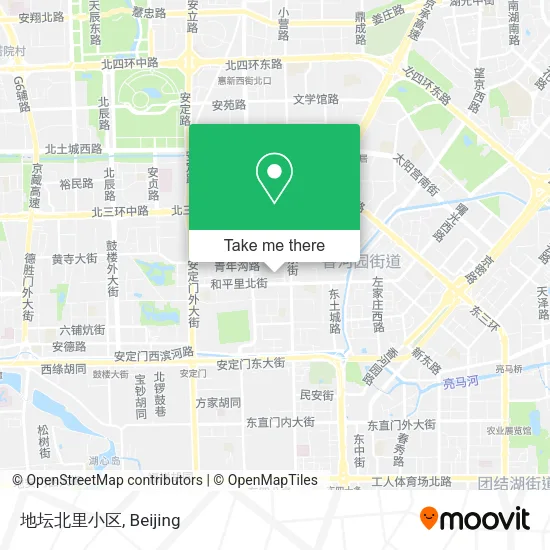 地坛北里小区 map