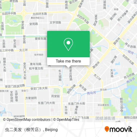 虫二美发（柳芳店） map