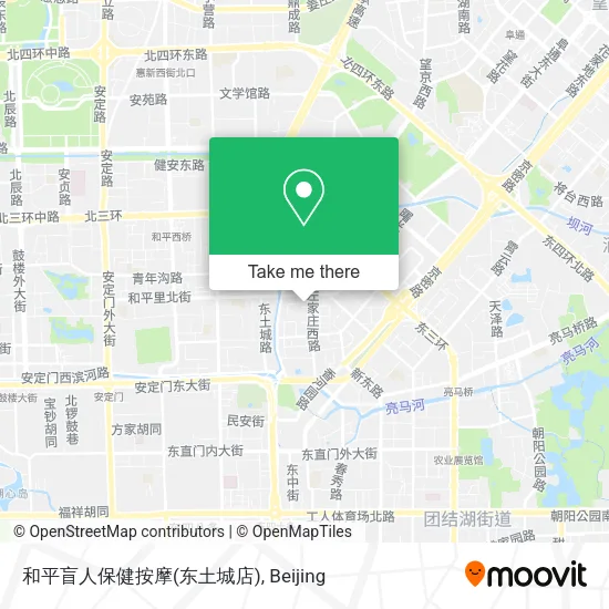 和平盲人保健按摩(东土城店) map