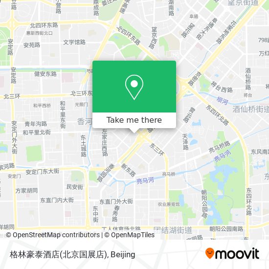 格林豪泰酒店(北京国展店) map