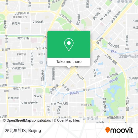 左北里社区 map