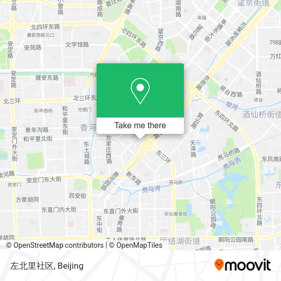 左北里社区 map