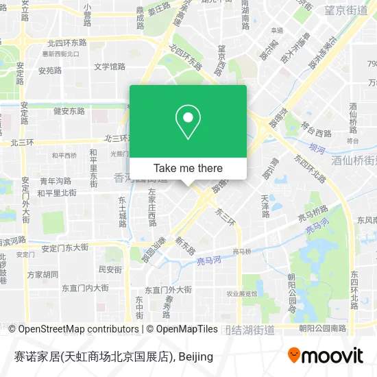 赛诺家居(天虹商场北京国展店) map
