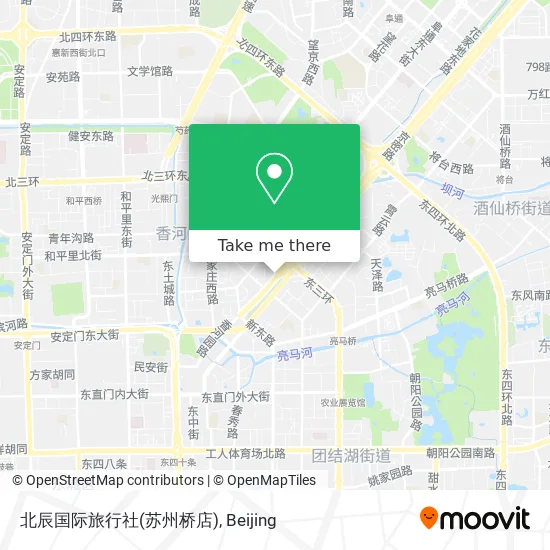 北辰国际旅行社(苏州桥店) map