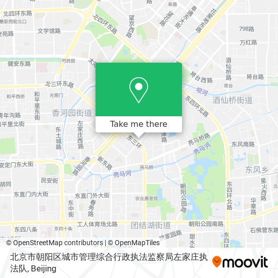 北京市朝阳区城市管理综合行政执法监察局左家庄执法队 map