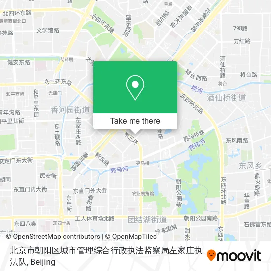 北京市朝阳区城市管理综合行政执法监察局左家庄执法队 map