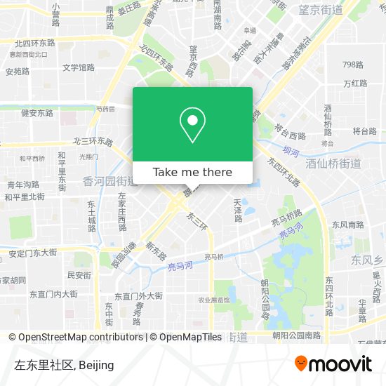 左东里社区 map