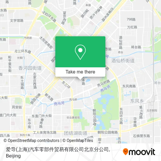 爱导(上海)汽车零部件贸易有限公司北京分公司 map