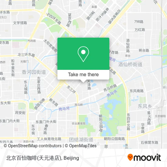 北京百怡咖啡(天元港店) map
