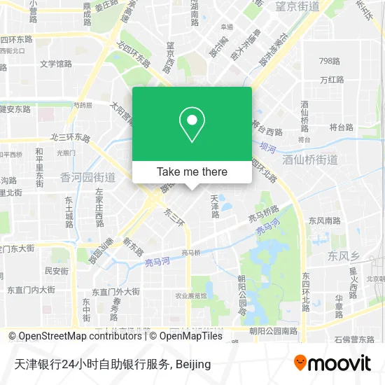 天津银行24小时自助银行服务 map