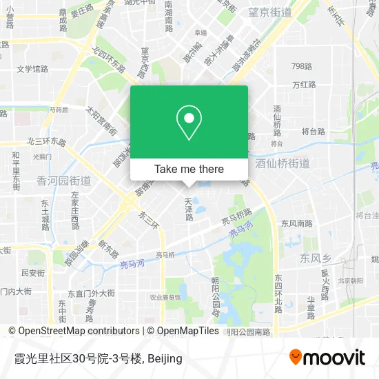 霞光里社区30号院-3号楼 map