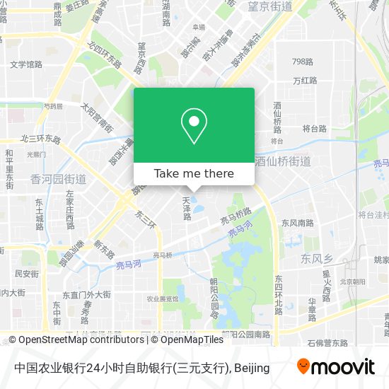 中国农业银行24小时自助银行(三元支行) map