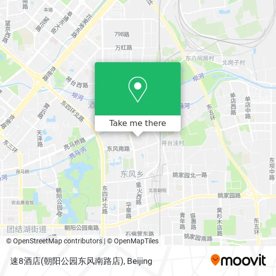 速8酒店(朝阳公园东风南路店) map