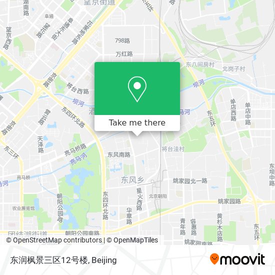东润枫景三区12号楼 map
