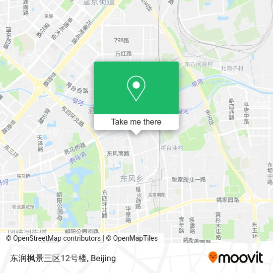 东润枫景三区12号楼 map