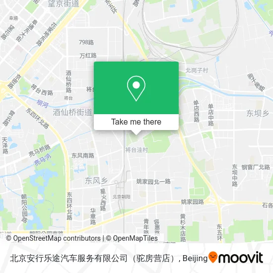北京安行乐途汽车服务有限公司（驼房营店） map
