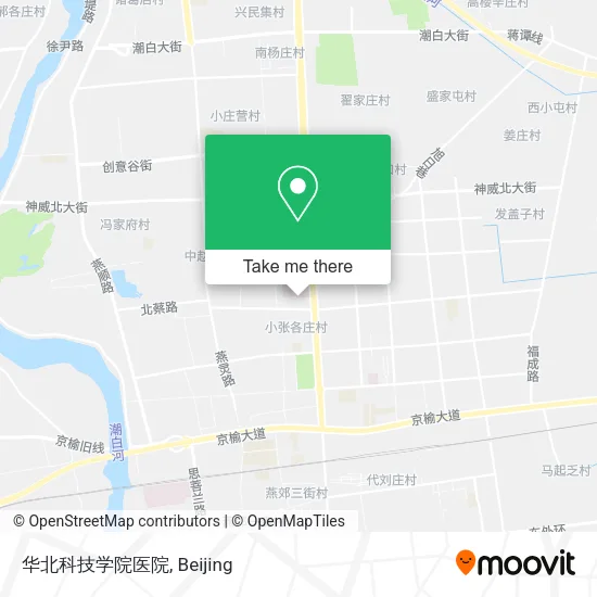 华北科技学院医院 map