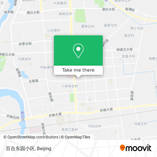 百合东园小区 map