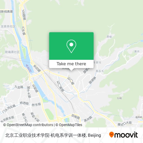 北京工业职业技术学院-机电系学训一体楼 map